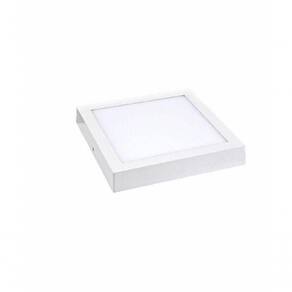 Kit 5 Peça Luminária Led Flat Sobrepor Quadrada 6500k- 24w (18w - 291x291x7,5) Lumanti