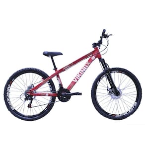Bicicleta Viking X Tuff 25/30 Aro 26 Freio A Disco 21 V Cambios Importados Vermelho