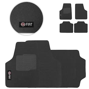 Tapete De Borracha Universal Fiat Preto Pvc 4 Peças