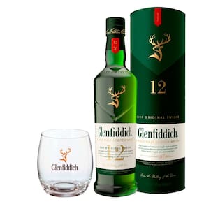 Whisky Glenfiddich 12 Anos 750ml + Copo Glenfiddich