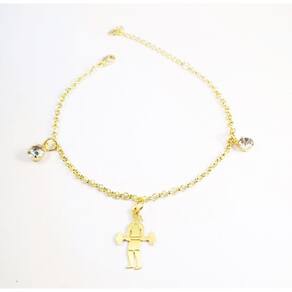 Pulseira Academia Musculação Sarada Folheado 18k