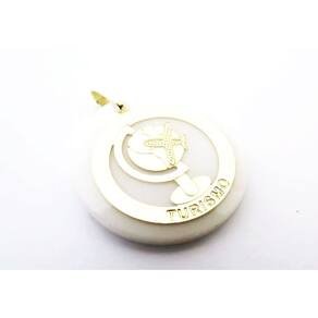 Pingente Turismo Viagem Folheado A Ouro 18k