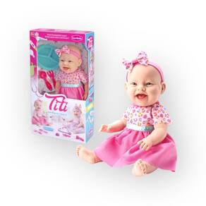 Boneca Titi com Tutu Rosa - Brinquedo Infantil 41cm