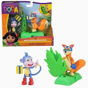 Conjunto Dora Aventureira e Tico 7cm Com Acessórios Sunny