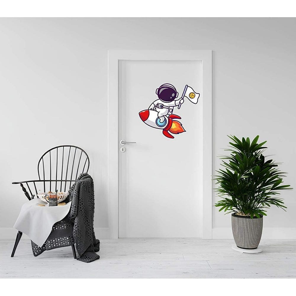 Adesivo Para Porta Astronauta Mod02
