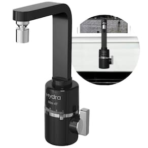 Torneira Mult Slim 4T Parede 5500W 127V Preto Hydra