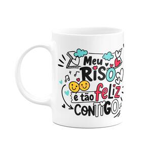 Caneca Namorados - Meu riso é tão feliz contigo - M2