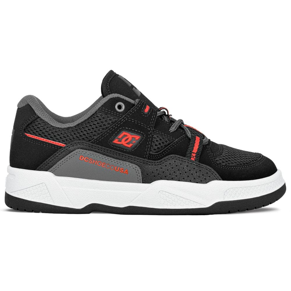 Tênis DC Shoes Unissex Couro Construct IMP | Black Red