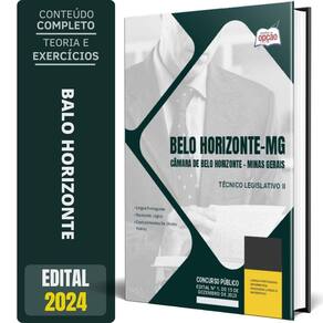 Apostila Câmara Belo Horizonte Mg 2024 Técnico Legislativo