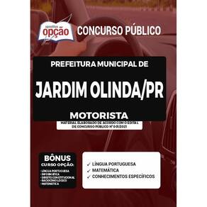 Apostila Concurso Jardim Olinda Pr - Motorista