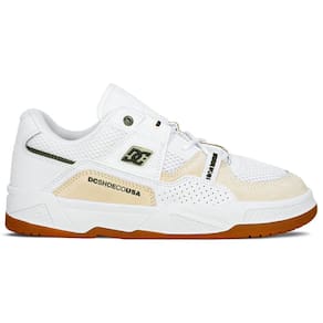Tênis DC Shoes Unissex Couro Construct IMP | White Green
