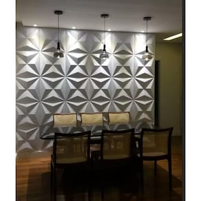 Placas Decorativas 3D Plastico Parede Luxo Mod. Estrelar 6M²