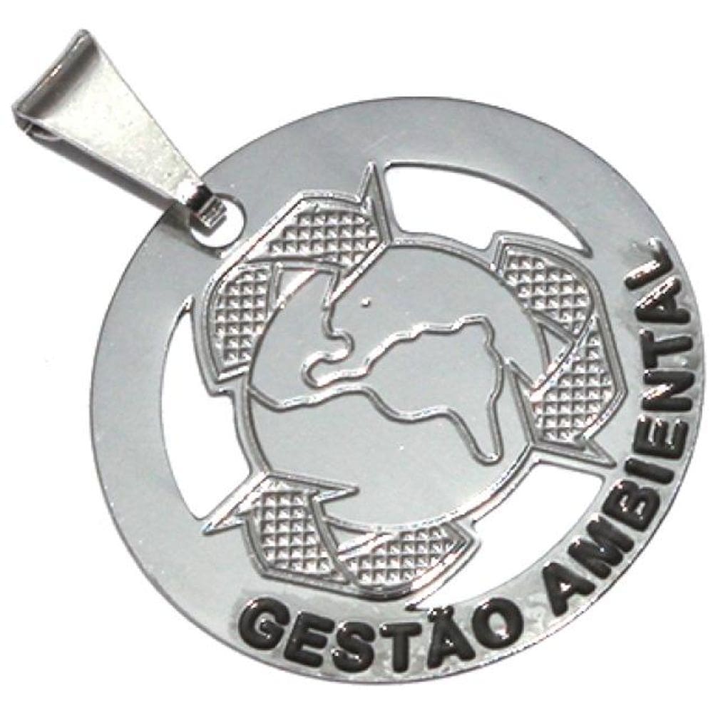 Pingente Níquel 2 Cm - Cuidado com Água e Exercícios