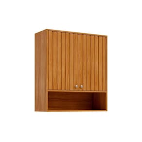 Armário de Cozinha Modulado Divina c/ 2 Portas Ripadas 80 cm Cinamomo - MGM