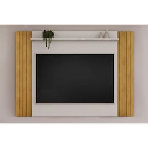 Painel Home p/ TV até 50 Pol Trend Ripado Extensível 108x136cm Cedro/Bali - DJ Móveis