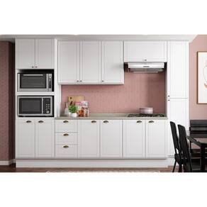 Cozinha Modulada Carraro Bella 7 Peças (2Aéreos+2Balcões+3Complementos) C7P49 Branco-Carraro
