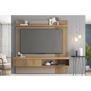 Home p/ TV até 65 Pol Jade Ripada 180x183cm Buriti/Fendi - Caemmun