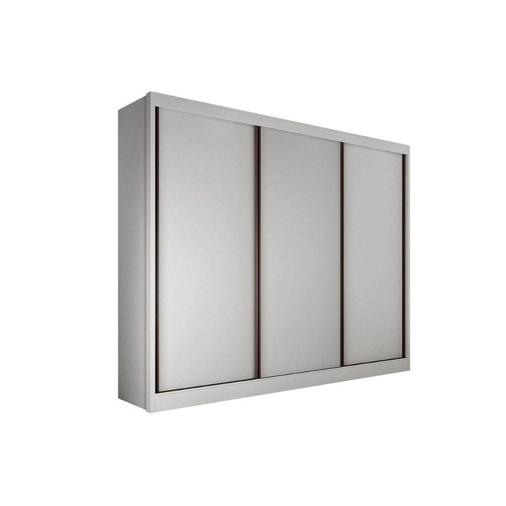 Guarda Roupa 3 Portas de Correr e 6 Gavetas Diamond/Londres Neve - Novo Horizonte