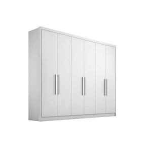 Guarda Roupa 6 Portas e 6 Gavetas Rizon/Linea Neve - Novo Horizonte