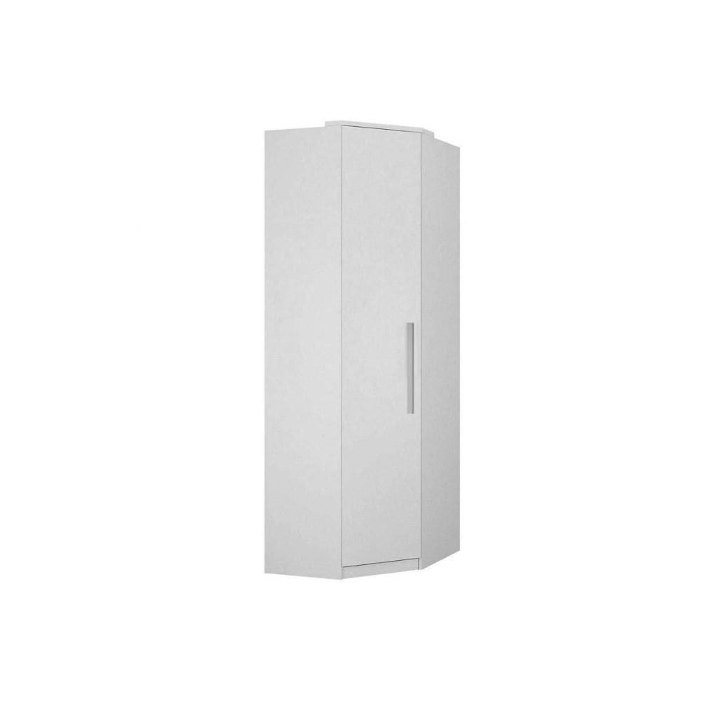 Guarda Roupa Closet Casal de Canto Oblíquo Rizon/Linea c/ 1 Porta Neve - Novo Horizonte
