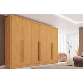 Guarda Roupa 6 Portas e 6 Gavetas Valencia Peroba - Europa