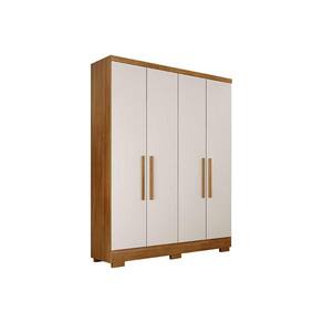 Guarda Roupa 4 Portas e 2 Gavetas c/ Pés Milly/Veneza Cumaru/Fendi 25 - Novo Horizonte