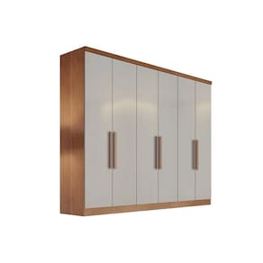 Guarda Roupa 6 Portas e 8 Gavetas New Vértice/Messina Cumaru/Fendi 25 - Novo Horizonte