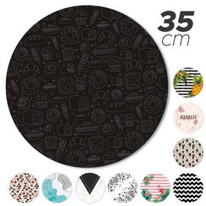 Kit 2 Peças Jogo Americano Base Redonda Mdf Sousplat Cozinha