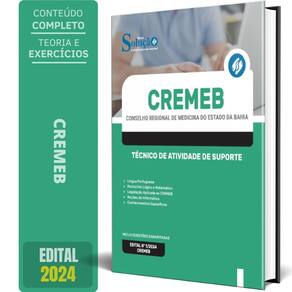 Apostila Cremeb 2024 - Técnico De Atividade De Suporte