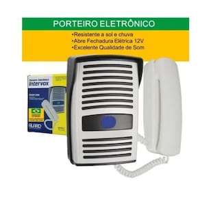 Kit Interfone Residencial Porteiro Eletrônico Monofone Ecp