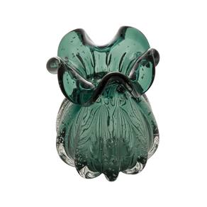 Vaso Em Vidro Italy Verde Esmeralda Wolff 13x17cm