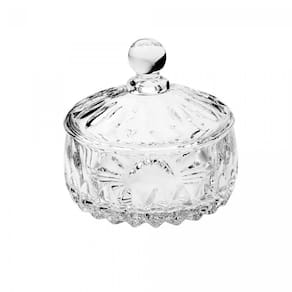Potiche Em Cristal Louise 14x14cm Wolff Transparente