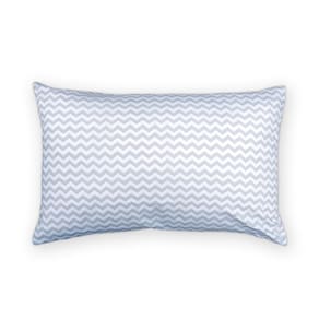 Capa de almofada VivaIN Rineira Infantil Zig Zag Cinza/Branco