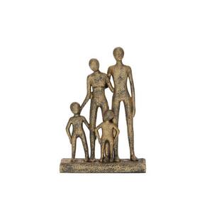 Escultura Em Poliresina Família 15x22cm Mart