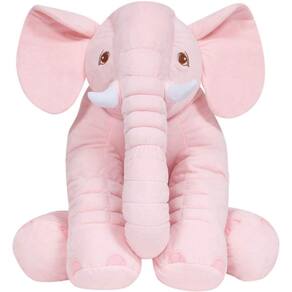 Almofada Elefante Gigante Rosa Buba