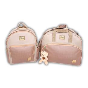 Kit Bolsa Grande Maternidade Bebe + Mochila + Trocador