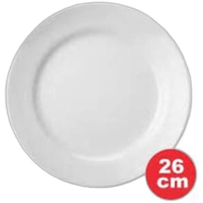 Jogo 6 Pratos Raso Grande Opaline Menu 26.5 Cm 554381 Nadir