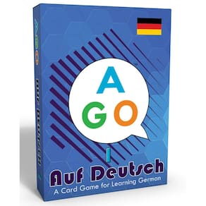 Jogo de cartas AGO Auf Deutsch para iniciantes que aprendem alemão