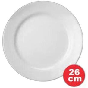 Jogo 6 Pratos Raso Grande Opaline Menu 26.5 Cm 554381 Nadir
