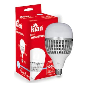 Lâmpada Led Industrial 100w Bivolt 6500k E27 e E40 Kian Branco Frio