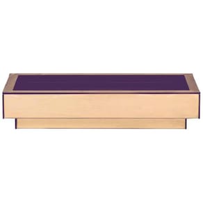 Bandeja Bronze Espelhada Sala Bar Mesa 50X25 Inova Decor