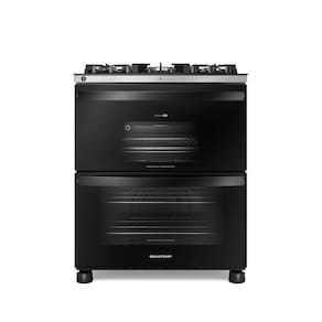 Fogão 5 Bocas Duplo Forno Brastemp com Tecnologia Air Fryer Pro BFD5LAE