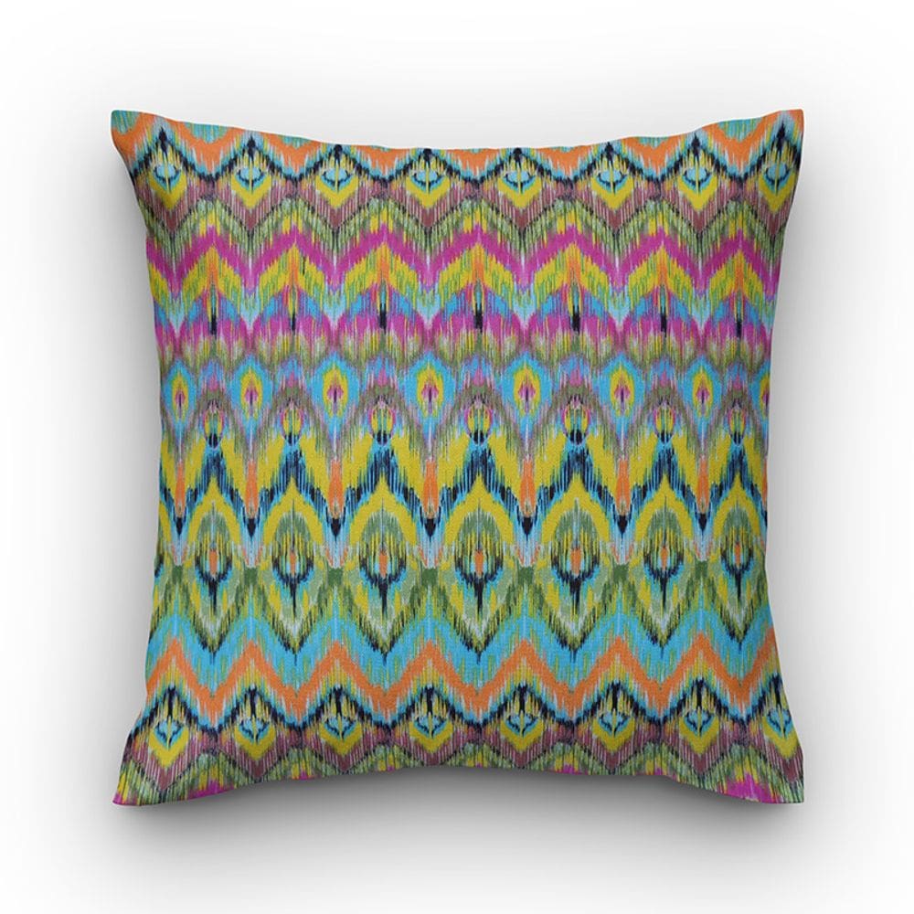 Capa de almofada VivaIN geométrico suede chevron colorido