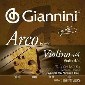 Encordoamento Giannini P-violino Aluminio Média Geavva