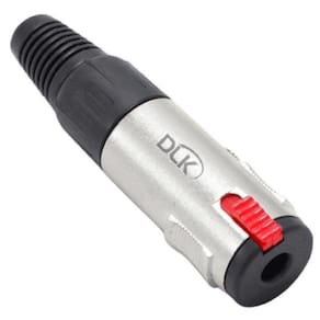 Conector Jack P10 Estéreo Fêmea Datalink - Pct - 10. - Acabamento de Alta Qualidade