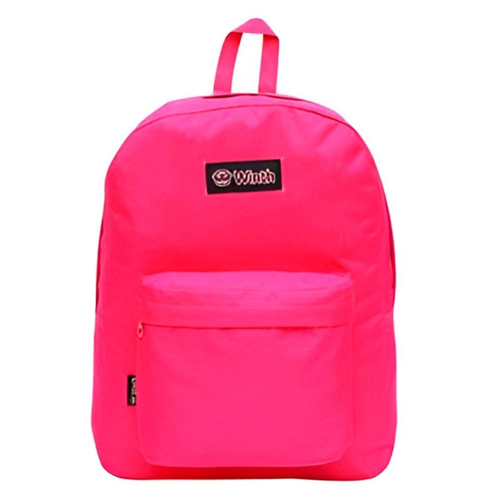 Mochila De Costas Escolar Juvenil Cores Cor:pink [F102]