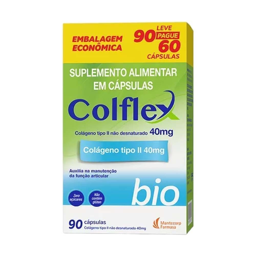 Colflex Bio Colágeno Tipo II 40mg 90 Cápsulas