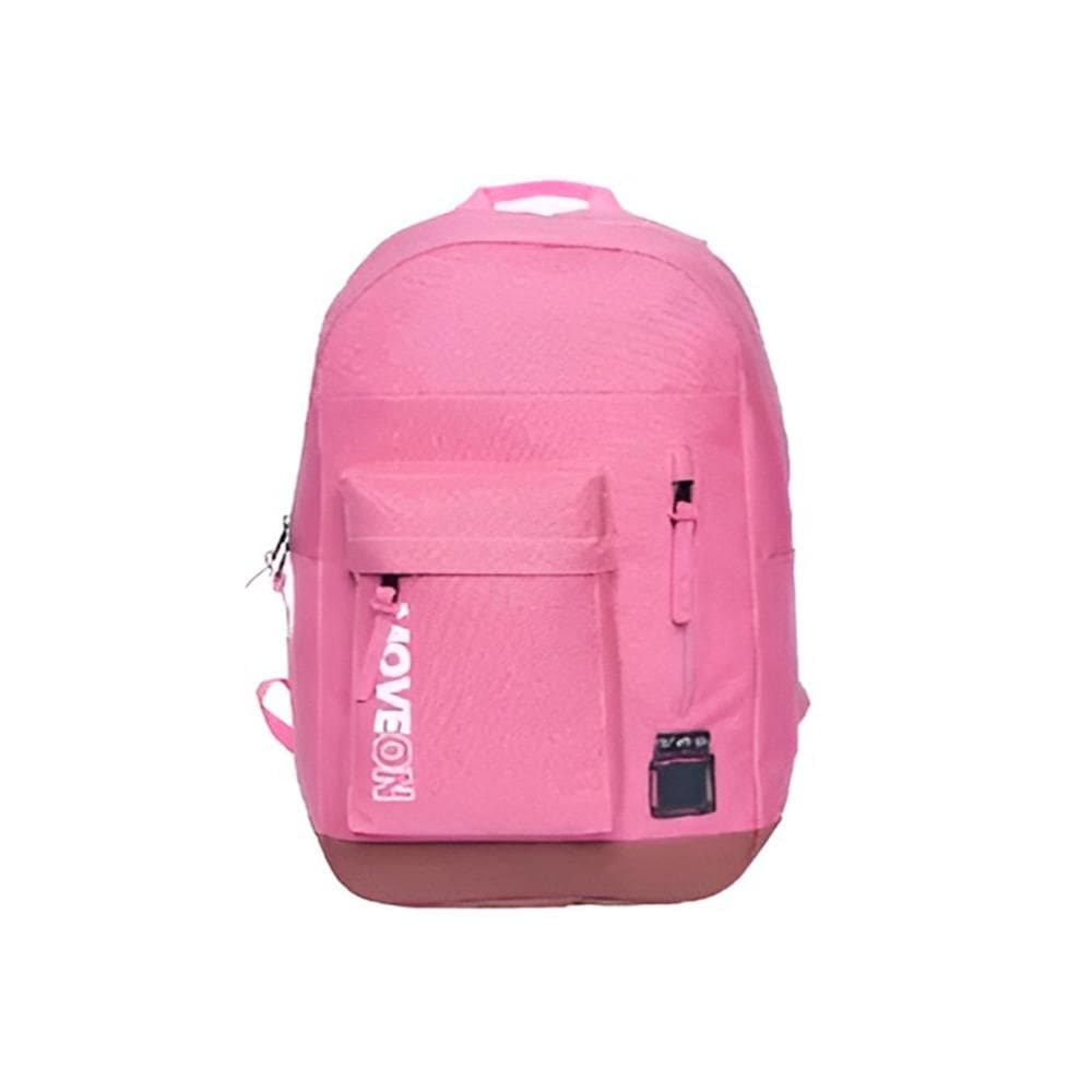 Mochila Unissex Juvenil Cores Escolar Viagem Cor:ros [F102]