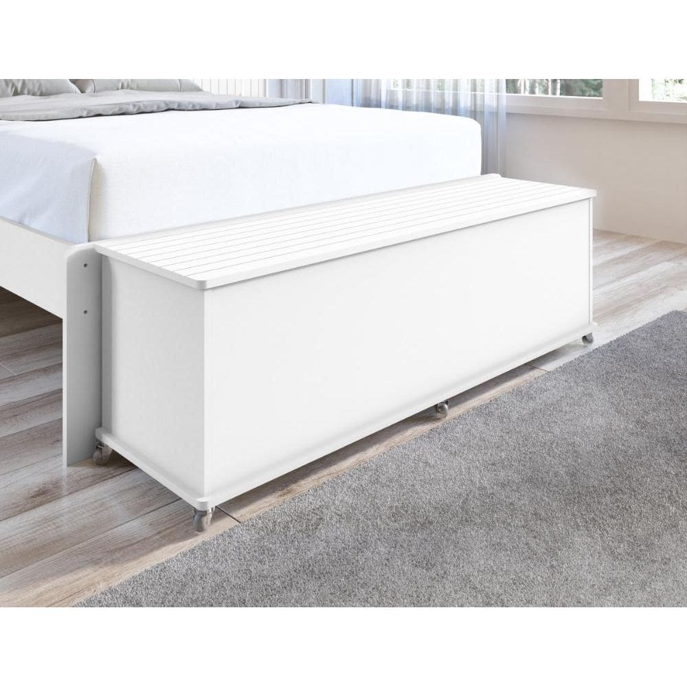 Baú Banco Luca Porta Itens Branco