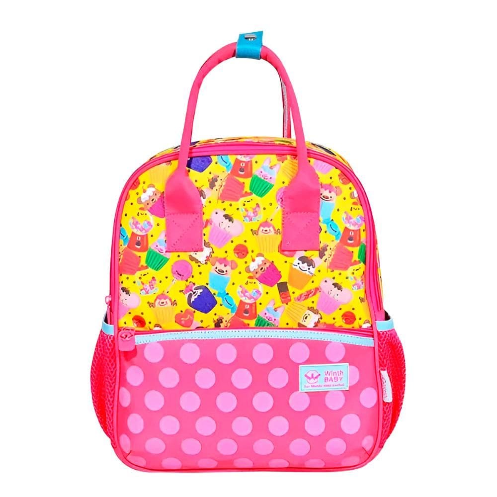 Mochila De Costas Bolsa Baby Feminina Docinhos Cor: Rosa [F102]